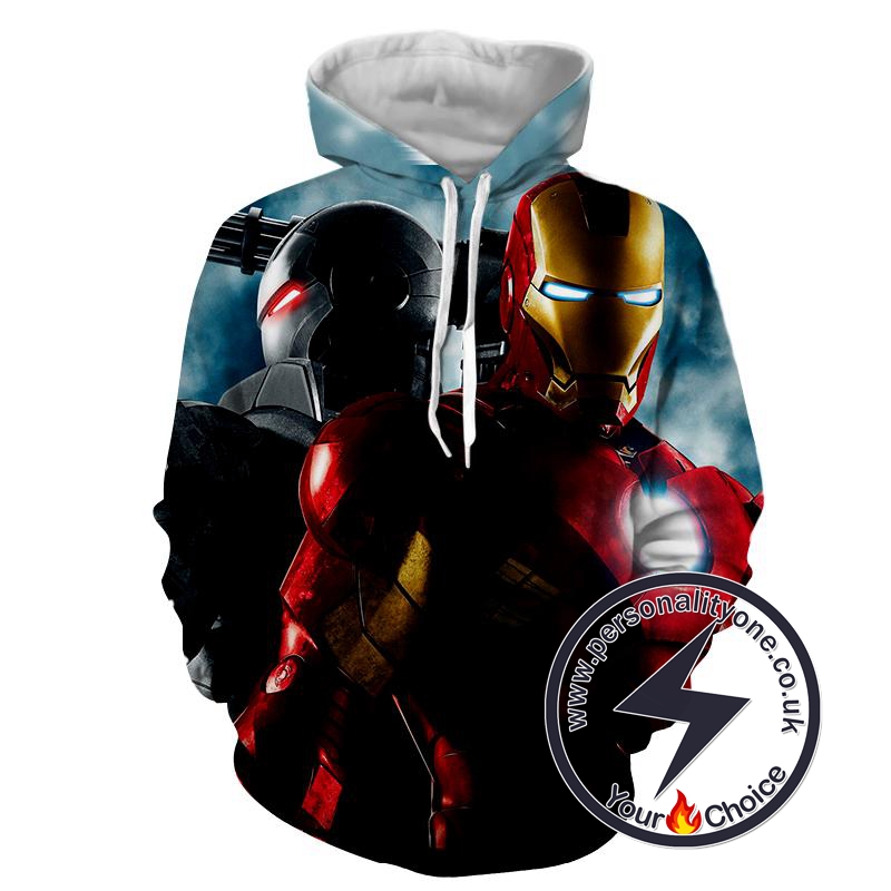 Iron Man - Iron Man 3D - Iron Man Hoodies